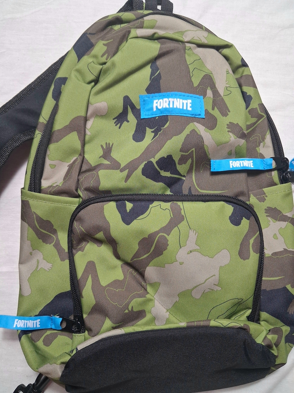 Fortnite Small Camo Sling Backpack School Bag Camouflage Green Brown NEW